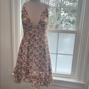 Free People Adela Printed Mini Slip Dress